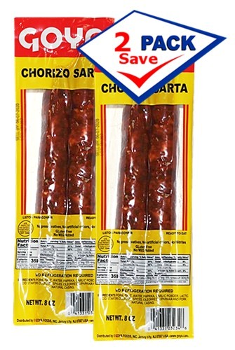 GOYA Chorizo Sarta 8 oz Pack of 2